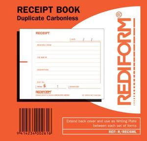 Rediform: Rediform Receipt Book (R/RECSML)