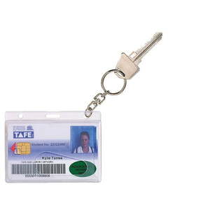 Rexel: Rexel Id Fuel Rigid Card Holder with Key Ring, 10 Pack