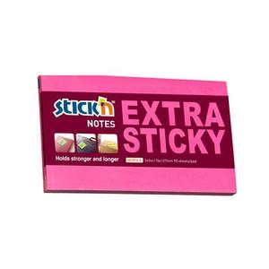 Hopax Extra Sticky Notes 76 x 127mm Neon Magenta