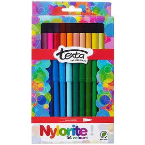 Texta: Texta Nylorite Color Markers Pack of 36