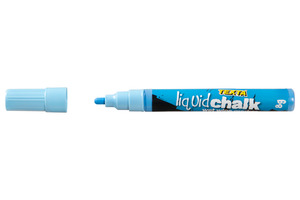 Texta Liquid Chalk Marker Bullet Wet Wipe Blue