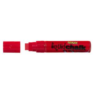 Texta Liquid Chalk Marker Dry Wipe Red