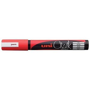 Uni Chalk Marker Red Medium Tip (PWE-5M)