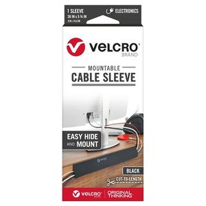 Velcro Mountable Cable Sleeves, Mount Electrical Cords, Removable Adhesive, Unde&hellip;