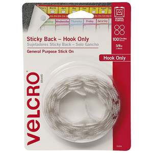 Velcro: Velcro 16mm White Hook Only Dots 100's pack