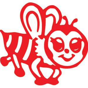 XStamper VX-E 11366 RED BEE Self Inking Rubber Stamp