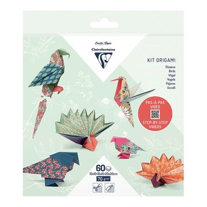 Clairefontaine: Clairefontaine Origami Kit Birds 60sh