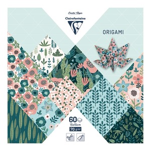 Clairefontaine: Clairefontaine Origami Paper Herbarium, 15x15cm, 60 Sheets