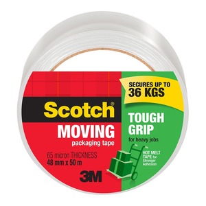 Scotch: Scotch Moving Packaging Tape, 48mm x 50m, Clear (3500-OPP)
