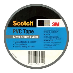 Scotch: Scotch Duct Tape, Silver, 48mm x 30m (944S)