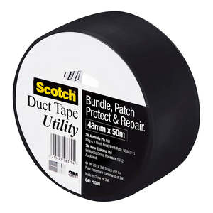 Scotch: Scotch Utility Duct Tape, Black, 48mm x 50m (933)