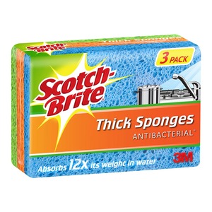 Scotch Brite: Scotch-Brite Thick Sponges, Pack of 3