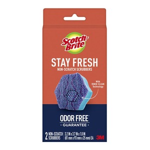 Scotch-Brite Advanced SDA-2 Non-Scratch Scrubber Scrub Dots, Pack of 2