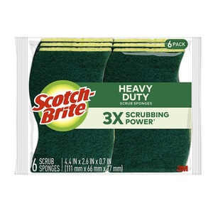 Scotch-Brite Heavy Duty Scrub Sponge, Pack of 6 (426)