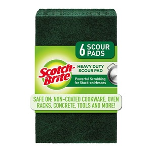 Scotch Brite: Scotch-Brite Heavy Duty Scouring Pad, Pack of 6