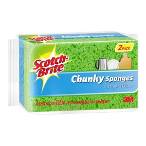 Scotch Brite: Scotch-Brite Chunky Sponge, Pack of 2