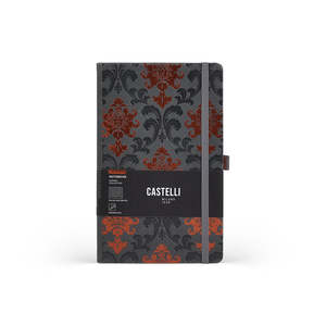 Castelli: Castelli Copper Ruled Notebook, Baroque, 130mm x 210mm
