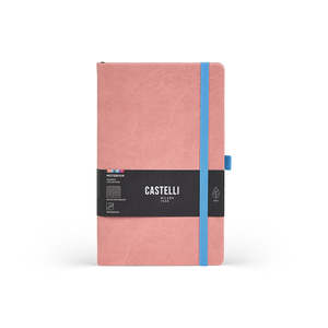 Castelli Kaleido Ruled Notebook, Old Rose, 130mm x 210mm