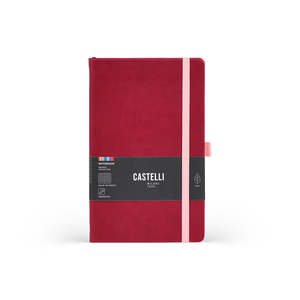 Castelli Kaleido Ruled Notebook, Ruby, 130mm x 210mm