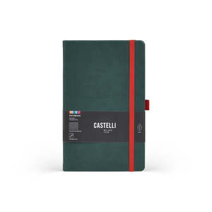 Castelli Kaleido Ruled Notebook, Pine, 130mm x 210mm