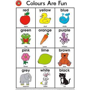LCBF Wall Chart Colours Are Fun Poster