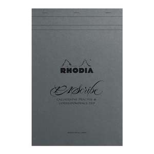 Rhodia: Rhodia PAScribe Calligraphy Maya Grey Pad A4+ Lined