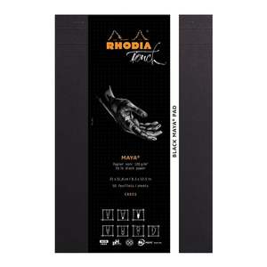 Rhodia: Rhodia Touch Maya Black Pad A4+ Cross n Dot