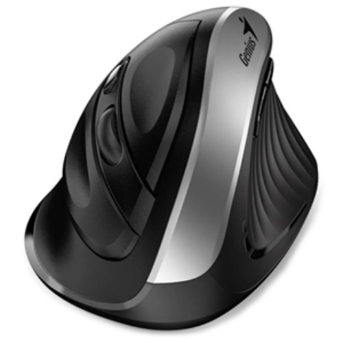 Digitus Genius Ergo 8250S Silent Vertical Mouse, Silver Grey + Black