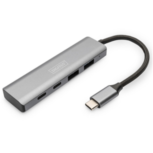 Digitus DIGITUS USB-C 4 Port HUB, 2x USB A + 2x USB-C