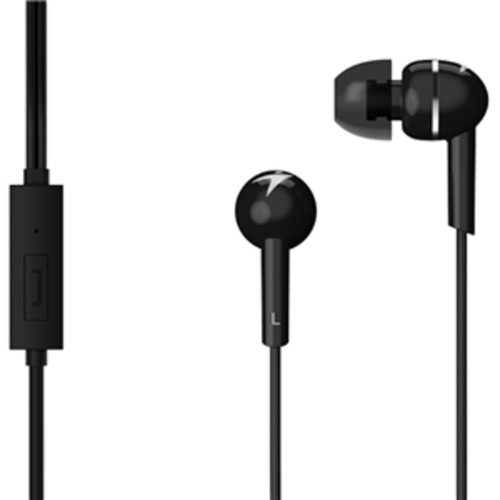 Genius: Genius HS-M300 Black In-Ear Headphones with Inline Mic