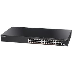 EDGECORE 24 Port Gigabit extendable PoE+ Web Smart Pro Switch. (4-port GE SFP & &hellip;