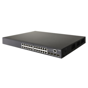 EDGECORE 24 Port Gigabit PoE+ Managed L2+/L3 Lite Switch. 4x GE SFP Ports. 1x RJ&hellip;