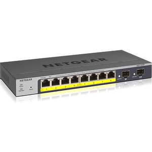 Netgear 8-port Gigabit PoE Smart Switch with 2 Gigabit Fiber SFP - 8 Ports - Man&hellip;