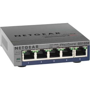 Netgear ProSafe Plus GS105Ev2 Ethernet Switch - 5 Ports - Manageable - 10/100/10&hellip;