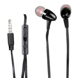 Kensington Stereo Earphones with Mic and Volume Control, Black