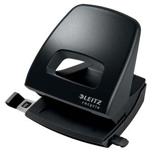 Leitz Recycle 2 Hole Punch, 30 Sheet, Black
