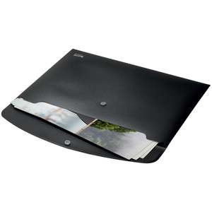 Leitz Recycled A4 Polyprop Document Wallet, Button Closure, Black