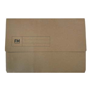 FM Foolscap Document Wallet Kraft