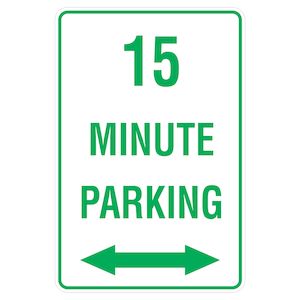 15 Minute Parking - Discount Safety Signs New Zealand