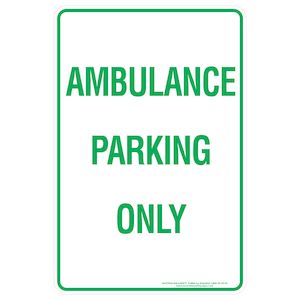 Ambulance Parking Only - Discount Safety Signs New Zealand