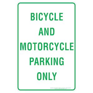 Bicycle And Motorcycle Parking Only - Discount Safety Signs New Zealand