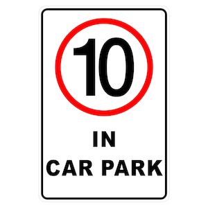 Car Park Speed Limit - Discount Safety Signs New Zealand