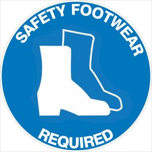 Safety Footwear Required - Floor Marker - Discount Safety Signs New Zealand