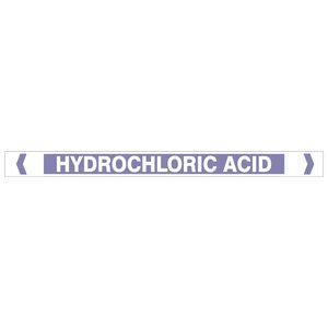 Products: Hydrochloric Pipe Markers - Discount Safety Signs New Zealand