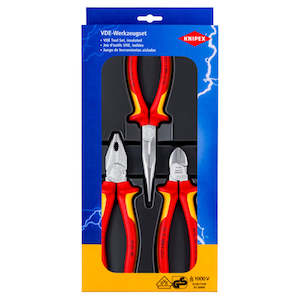 Knipex Hand Tools: Knipex 3pc Electro VDE Pliers Set