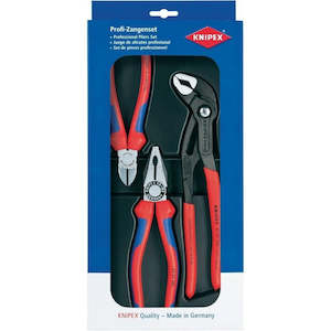 Knipex Hand Tools: Knipex 3pc Bestseller Pliers Set Combination, Diagonal and Water Pump Pliers