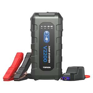 Jump Starters: TOPDON V2200 2200A Jump Starter, Power Bank, 12V Car Starting Device
