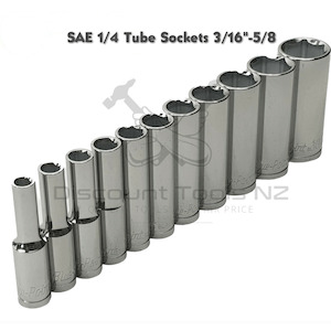 Socket Sets 1: Blue Point SAE 1/4 Tube Sockets 3/16"-5/8