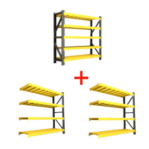 Warehouse Shelving: Warehouse Garage Storage Rack Shelving 5 Layer 300kg 6000x600x2000mm Starter Kit