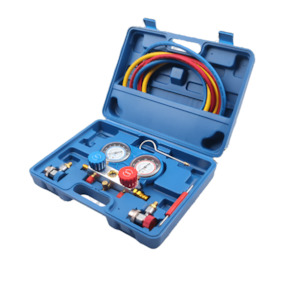 Workshop Tools: DTNZ AC Manifold Gauge Set Air Conditioning Diagnostic Refrigeration Set Kit Pump